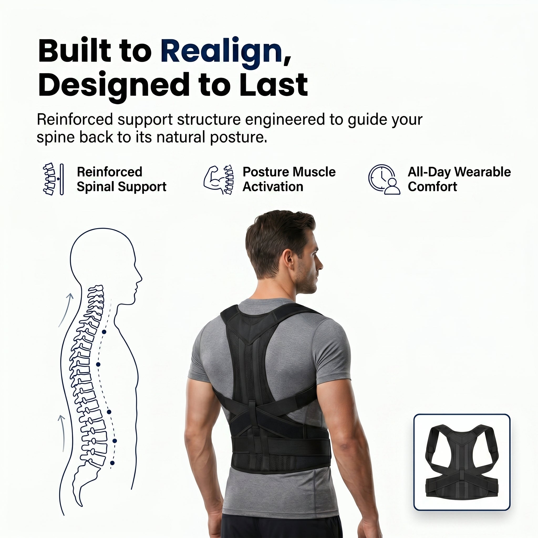 CerviLabs Posture Corrector — Stand Tall Without the Strain