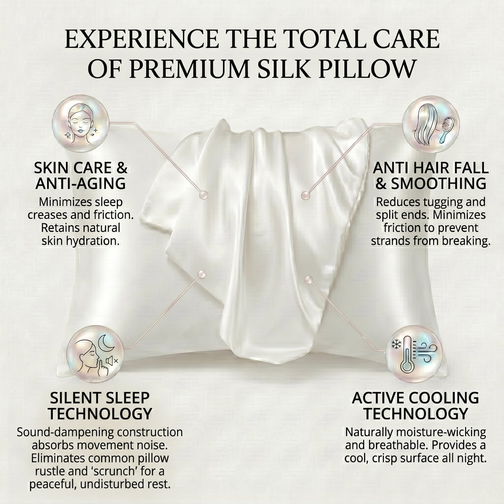 CerviLabs Silk Pillowcase — Wake Up Glowing, Not Creased