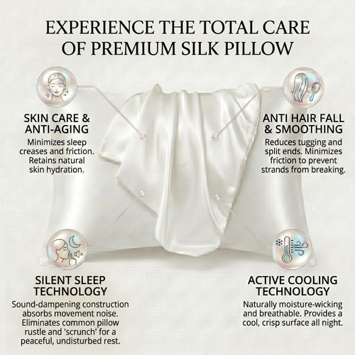 CerviLabs Silk Pillowcase — Wake Up Glowing, Not Creased