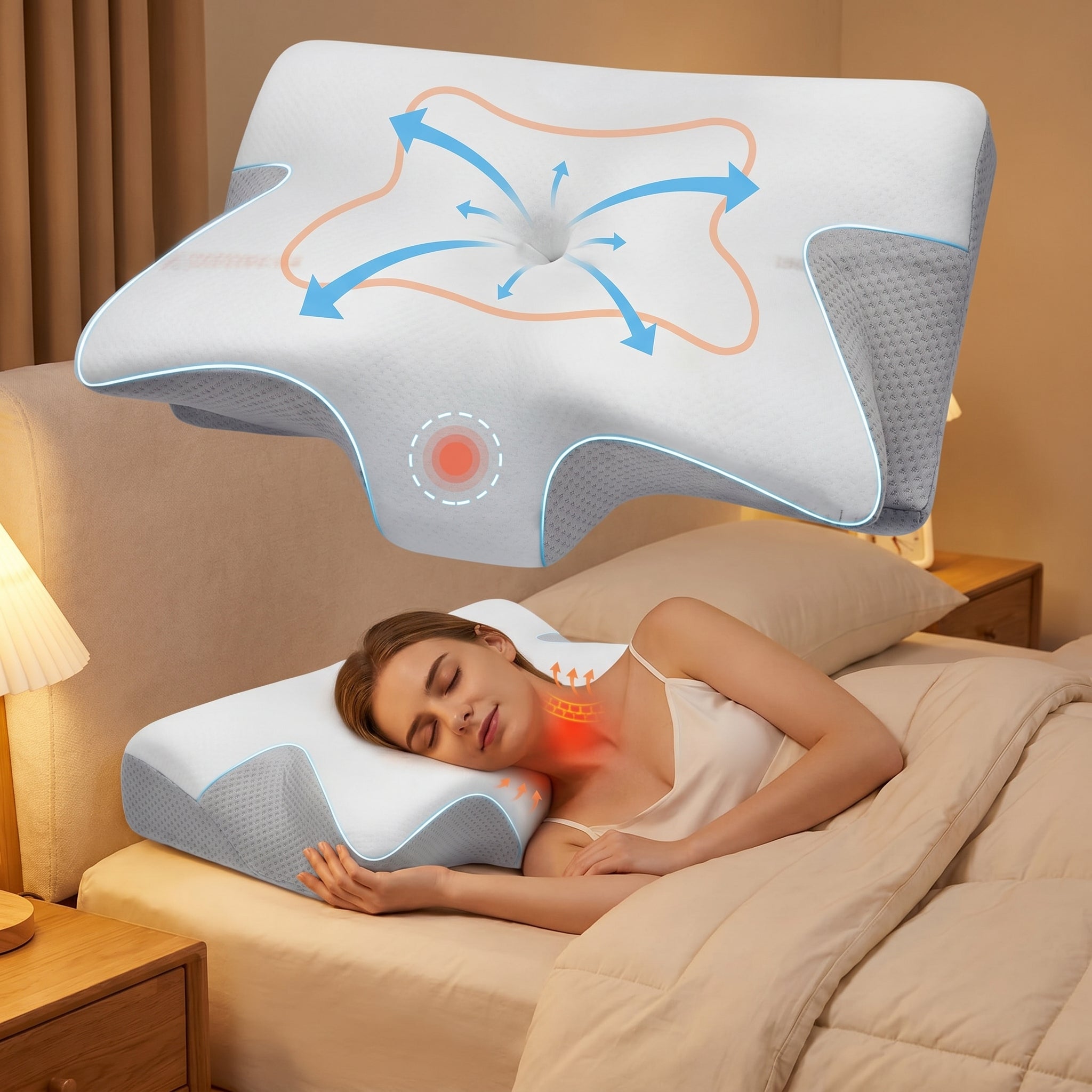 CerviLabs Cervical Orthopedic Pillow — Wake Up Without Neck Pain